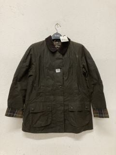 BARBOUR CLASSIC BEADNELL WAX JACKET SIZE: 12