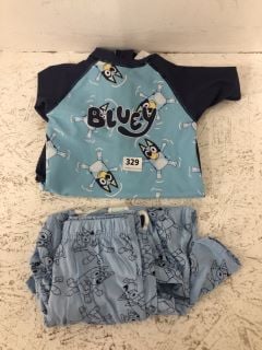 QTY OF KIDS BLUEY CLOTHES INC PAJAMAS