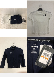 QTY OF KIDS ITEMS INC UNDER ARMOUR T-SHIRTS