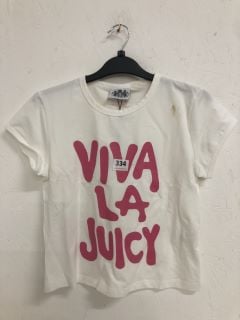 JUICY COUTURE VIVA LA JUICY LOVE JUICY T-SHIRT SIZE: L