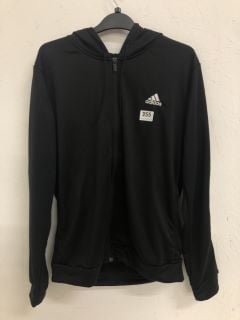 ADIDAS WOMENS LINEAR TS HOODIE SIZE: L