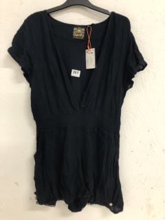 SUPERDRY SHORT SLEEVE BEACH PLAYSUIT SIZE: L