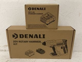 DENALI 20V ROTARY HAMMER, KIT + 20V 2.4A STANDARD CHARGER RRP: £131.99