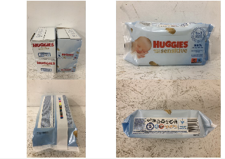 QTY OF HUGGIES EXTRA CARE SENSITIVE BABY WIPES