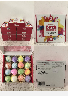 9 X ZIMPLI GIFTS BATH BOMBS ORGANIC & VEGAN FRIENDLY BATH BOMB GIFT SET (BB 06/240)