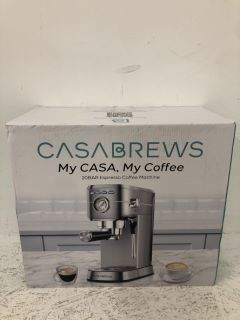 CASABREWS ESPRESSO MACHINE 20 BAR, STAINLESS STEEL ESPRESSO COFFEE MACHINE WITH MILK FROTHER STEAM WAND, BARISTA COFFEE MAKER WITH 1L REMOVABLE WATER TANK FOR CAPPUCCINO, LATTE RRP: Â£149