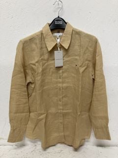 TOMMY HILFIGER LINEN RELAXED SHIRT LS SIZE: 38