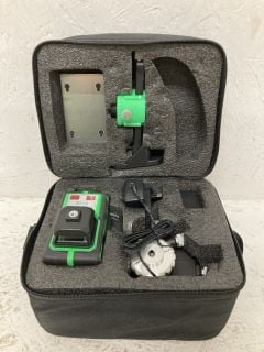 3D 12 LINE GREEN LIGHT LASER LEVEL DIGITAL SELF LEVELING 360° ROTARY MEASURE