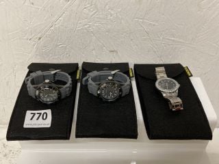 3 X SEKONDA WATCHES INC 50M WATER RESISTANT