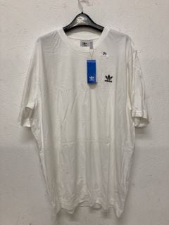 ADIDAS WHITE ESSENTIAL TEE SIZE: 2XL