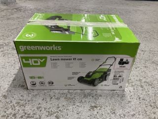 GREENWORKS CORDLESS LAWN MOWER