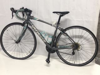 SPECIALIZED ROAD BIKE - GREY & GREEN - MPSS01174046 (VAT ONLY PAYABLE ON BUYERS PREMIUM)