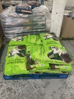 PALLET OF COPDOCKMILL DUCK & GOOSE PELLETS (20 KG PER BAG)