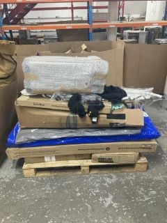 PALLET OF ITEMS TO INC IRONING BOARD