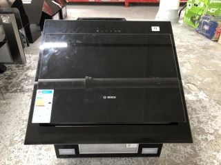 BOSCH BLACK GLASS COOKER HOOD MODEL: DWK67CM60B - RRP.£699 (EX-DISPLAY)