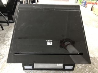 BOSCH BLACK GLASS COOKER HOOD MODEL: DWK67CM60B - RRP.£699 (EX-DISPLAY)