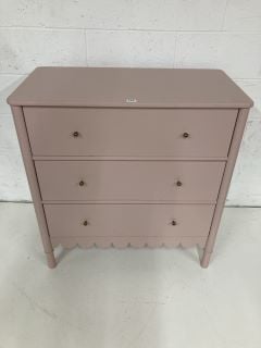 JOHN LEWIS ANYDAY CHEST OF DRAWERS IN PINK RRP £399