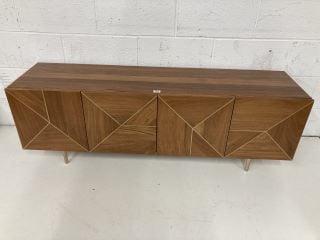 JOHN LEWIS DARK WOOD DESIGNER LOW SIDEBOARD