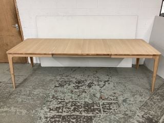 EBBE GEHL FOR JOHN LEWIS MIRA OAK EXTENDING DINING TABLE RRP £1,084