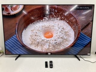 SAMSUNG 65" TV MODEL UE65DU7100K RRP £524 (WITH REMOTES, WITH STAND, WITH BOX) (PRESSURE MARKS)