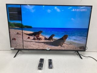 SAMSUNG 43" TV MODEL UE43CU7100K RRP £299 (WITH REMOTES, WITH STAND, NO BOX) (SMASHED SCREEN)