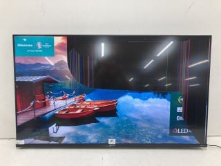 HISENSE 43" TV MODEL 43E7KQTUK RRP £339.99 (NO REMOTE, NO STAND, NO BOX) (SMASHED SCREEN)