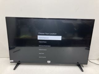 JVC 43" TV MODEL LT-43CF330 RRP £249.99 (NO REMOTE, WITH STAND, WITH BOX) (CASE DAMAGE)