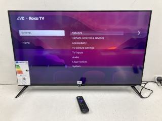 JVC 43" TV MODEL LT-43CR330 RRP £230 (WITH REMOTE, WITH STAND, WITH BOX)