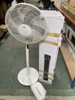 JOHN LEWIS TOWER FAN AND A PEDESTAL FAN