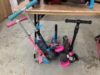 VARIOUS SCOOTERS TO INCLUDE ZINC