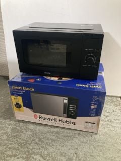 2 X MICROWAVE OVENS TO INCLUDE RUSSELL HOBBS