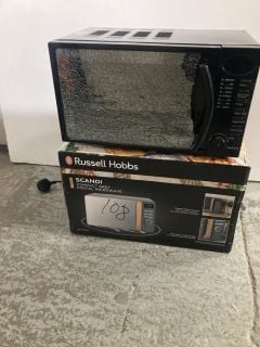 2 X MICROWAVE OVENS TO INCLUDE RUSSELL HOBBS