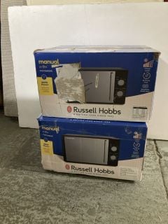 2 X MICROWAVE OVENS TO INCLUDE RUSSELL HOBBS