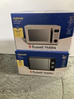 2 X MICROWAVE OVENS TO INCLUDE RUSSELL HOBBS