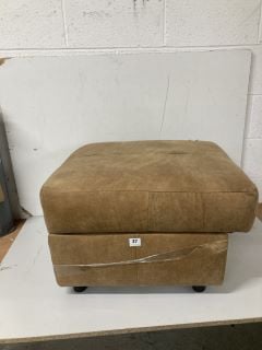 SUEDE EFFECT FOOTSTOOL