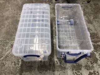 TWO LARGE STORAGE TRUNKS