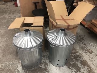 2 X GARDEN INCINERATORS