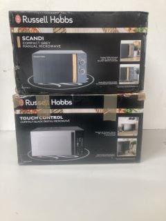 2 X RUSSELL HOBBS MICROWAVE OVENS