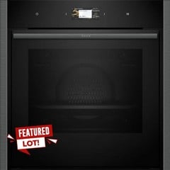 NEFF N90 SLIDE & HIDE® BUILT IN ELECTRIC SINGLE OVEN MODEL: B64FS31G0B - GRAPHITE RRP: £1,399