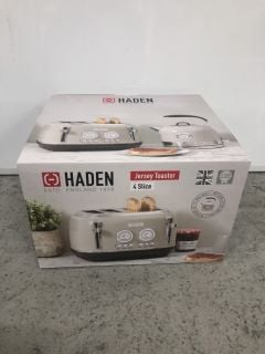 HADEN JERSEY 4 SLICE TOASTER & KETTLE - PUTTY (COMPLETE SET)