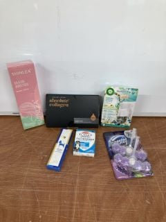 3 X BOXES OF ITEMS  INC MAXINE LACEBY ABSOLUTE COLLAGEN