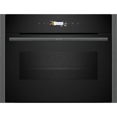 NEFF N70 BUILT IN COMPACT ELECTRIC SINGLE OVEN WITH MICROWAVE FUNCTION - GRAPHITE MODEL: C24MR21G0B RRP: £1,099