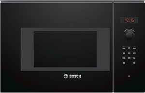 BOSCH SERIES 4 38CM HIGH, BUILT IN SMALL MICROWAVE - BLACK MODEL: BFL523MB0B RRP: £389 (IN PACKAGING)