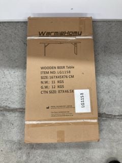 WARM HOME WOODEN BEER TABLE