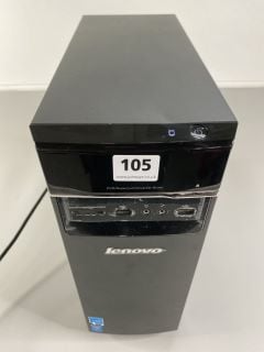 LENOVO DESKTOP 500GB PC IN BLACK. (NO BOX OR POWER CABLE). INTEL CORE I5-4460, 8GB RAM,   [JPTN41813]