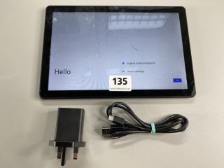 ACER 10.1 32GB TABLET WITH WIFI IN BLACK: MODEL NO ACTAB1024 (UNIT ONLY NO CHARGE UNIT) (SMASHED SCREEN)  [JPTN41482]