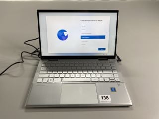 HP PAVILION X360  CONVERTIBLE 14-DY0520SA 128GB LAPTOP IN SILVER. (UNIT ONLY WITH CHARGE UNIT). INTEL PENTIUM GOLD  7505, 4GB RAM,   [JPTN41732]