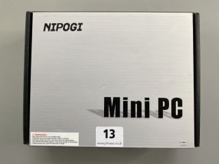 NIPOGI  256GB PC IN SILVER. (WITH BOX & POWER UNIT). INTEL N95 @ 1.70GHZ, 8GB RAM,   [JPTN41799]