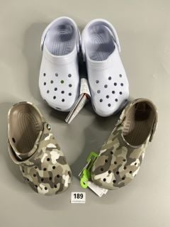 2 X CROCS TO INC SIZES J3,M5