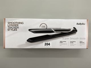 BABYLISS SUPER SMOOTH WIDE HAIR STRAIGHTNERS (SEALED)